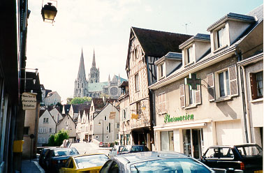 The street view in Chartre